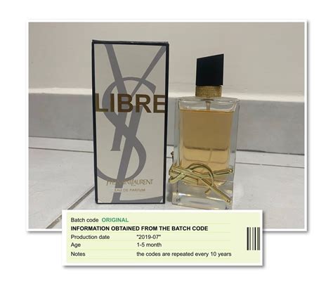 ysl y edp batch code